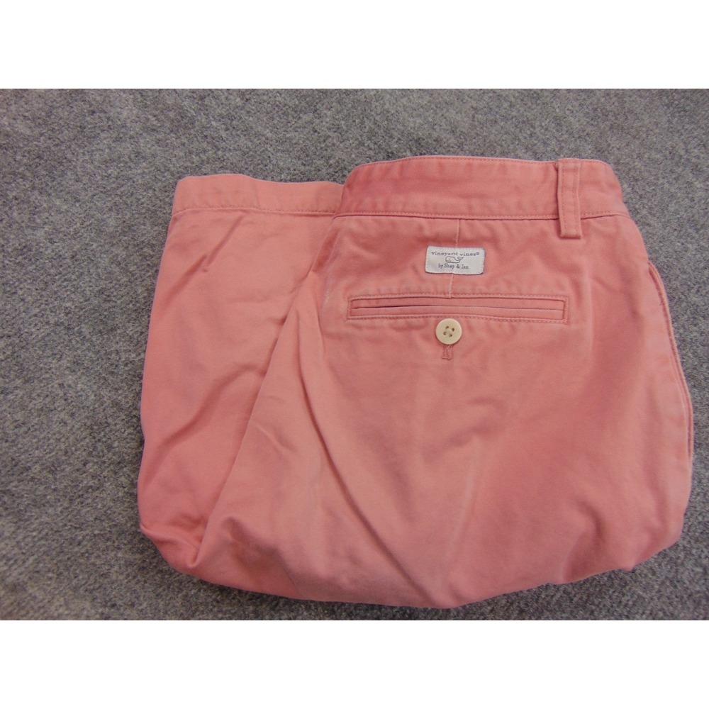 Vineyard Vines Shorts Mens 32 Club Shorts Pink‎ Flat Front Casual Chino FLAW